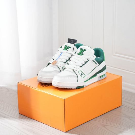 LV TRAINER WHITE & GREEN
