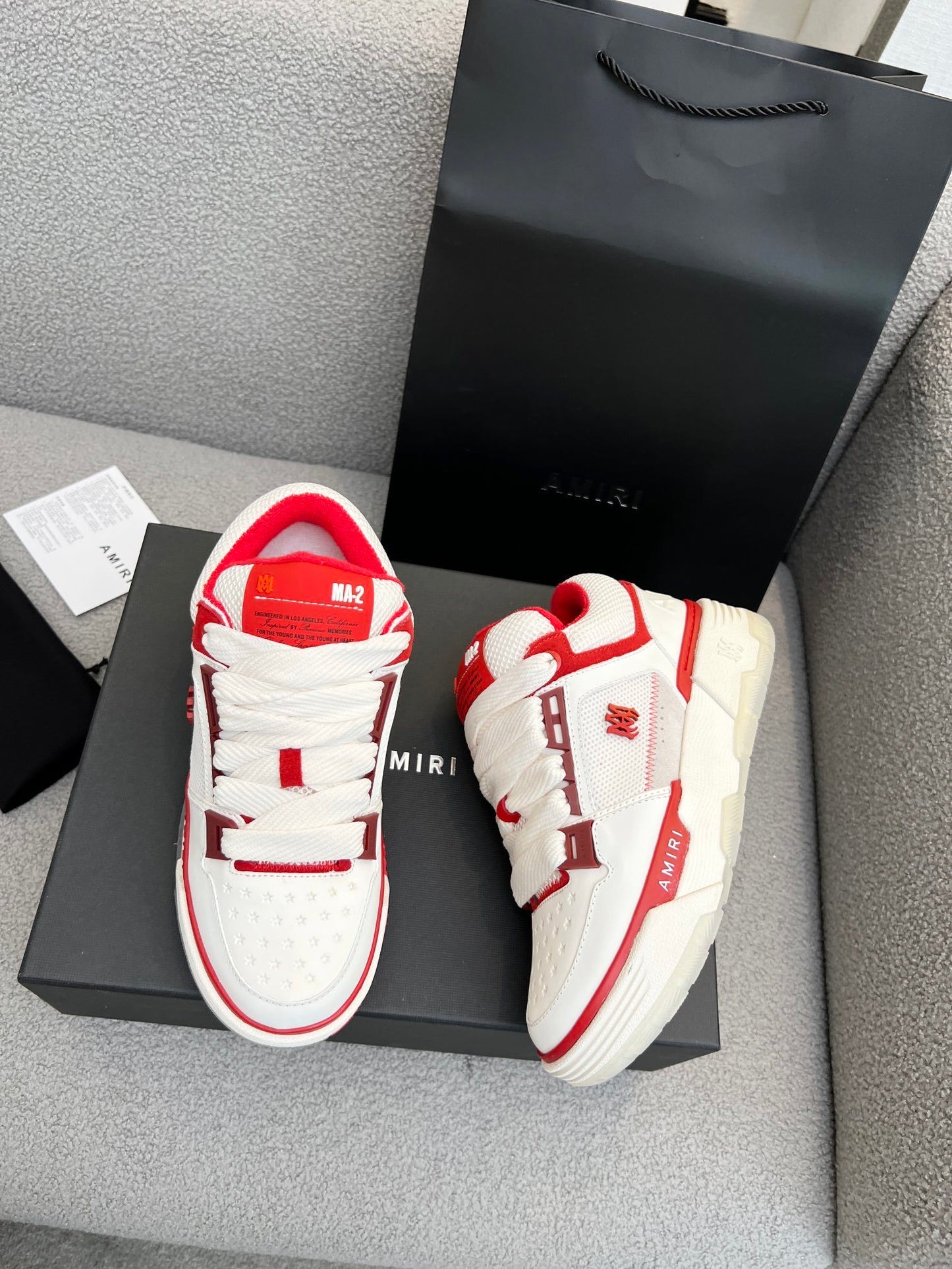 ZAPATILLAS AMIRI WHITE AND RED